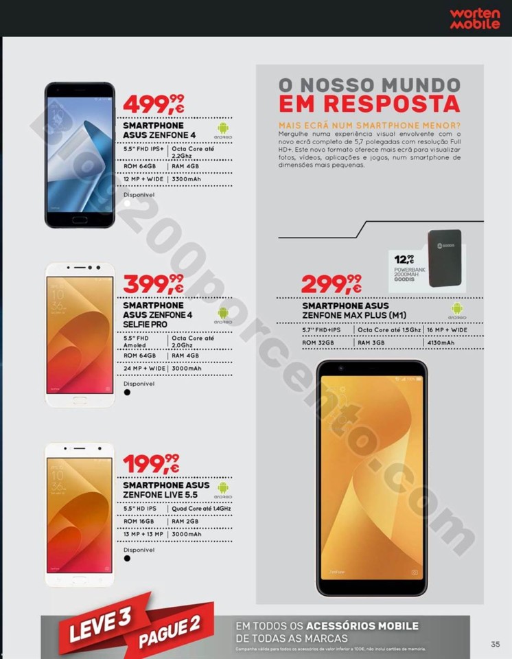 Antevisão Folheto WORTEN Mobile promoções de 15