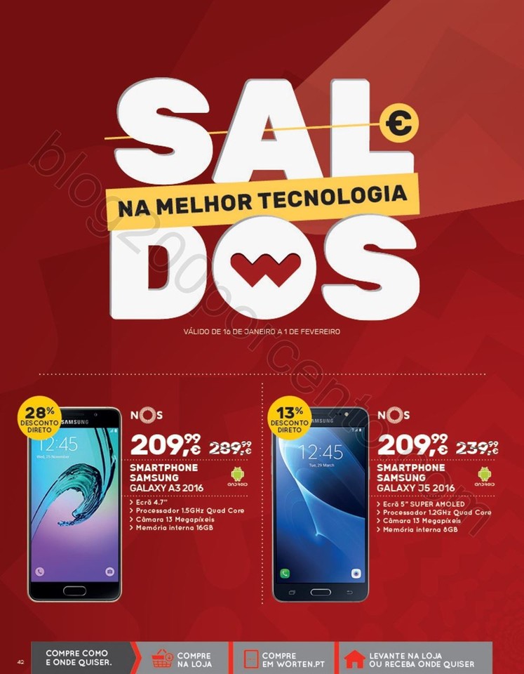Novo Folheto WORTEN Mobile promoções até 8 feve