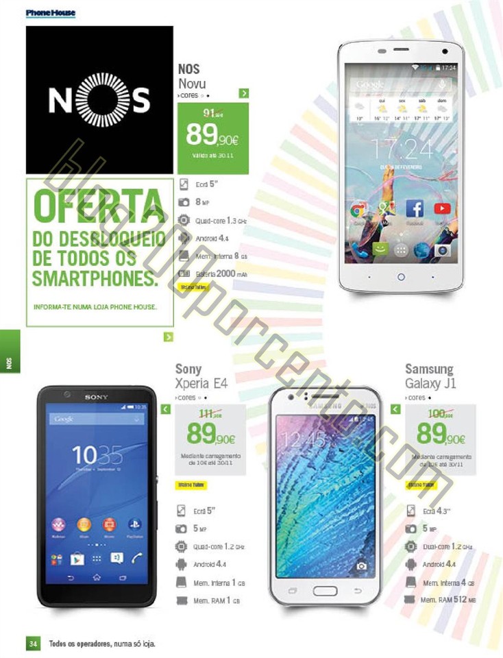 Novo Folheto PHONE HOUSE Natal promoções de 30 n