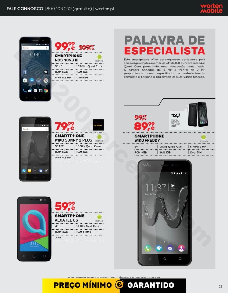 Antevisão Folheto WORTEN Mobile Promoções de 12