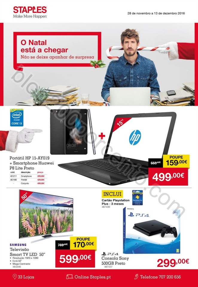 Antevisão Folheto STAPLES Promoções de 28 novem