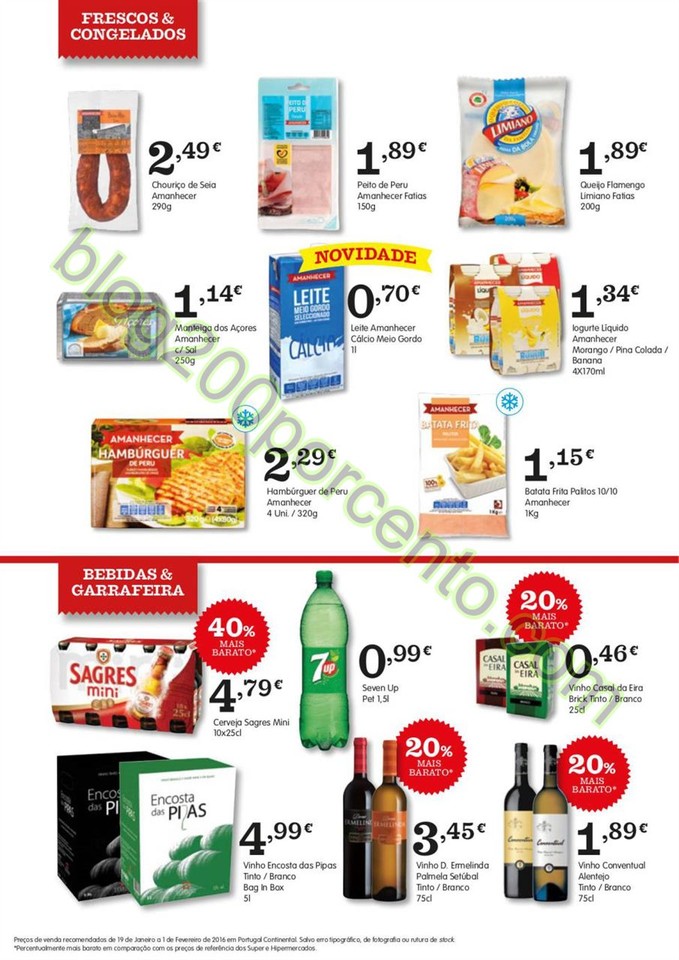 Novo Folheto AMANHECER Promoções de 19 janeiro a