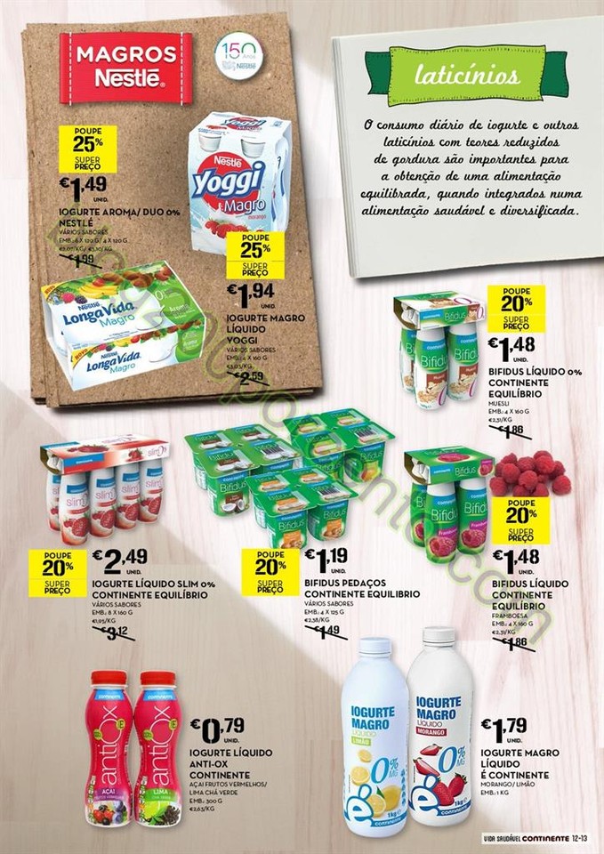 Novo Folheto CONTINENTE Alimentação saudável de