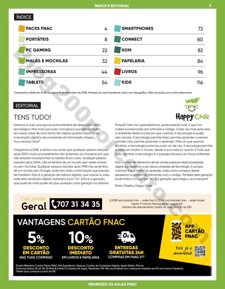Antevisão Folheto FNAC Regresso às aulas promoç