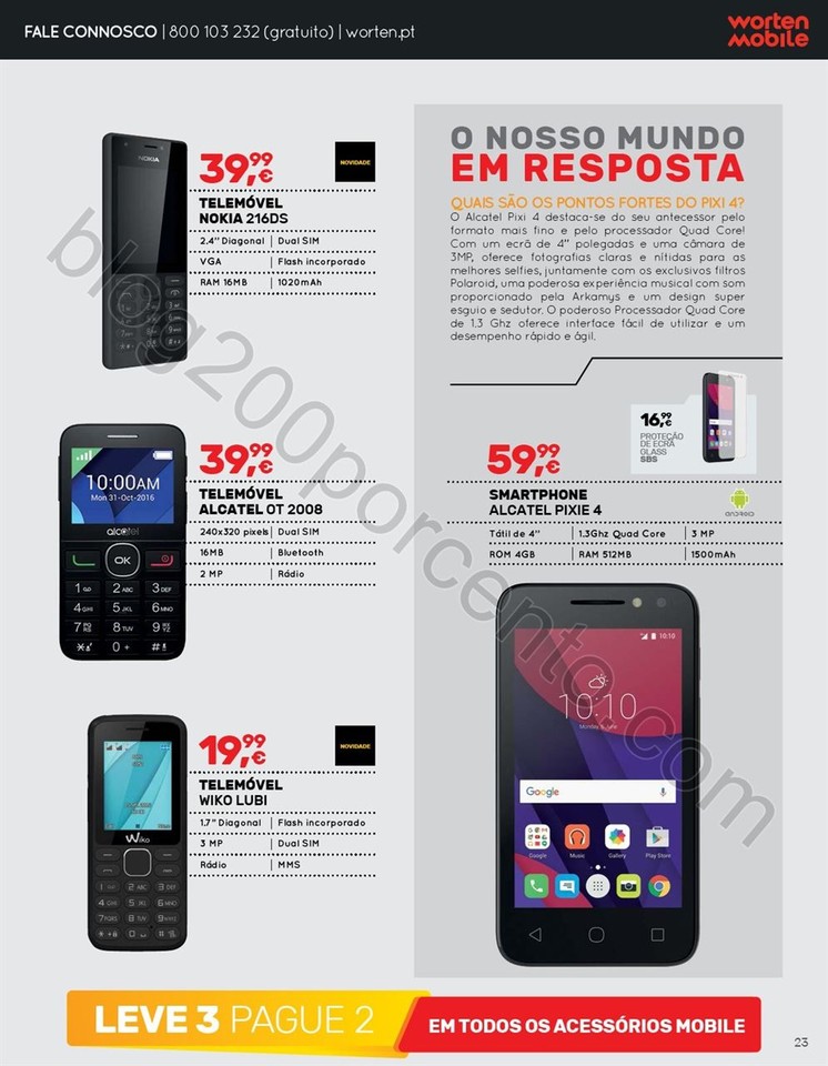 Novo Folheto WORTEN Mobile promoções até 10 mai