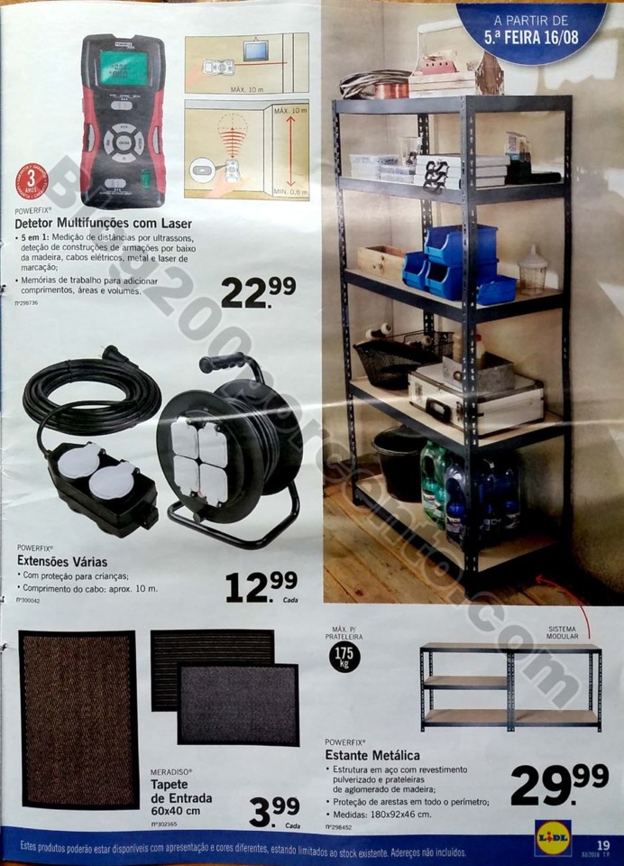 antevisao folheto lidl bazar promocoes 13 e 16 ago