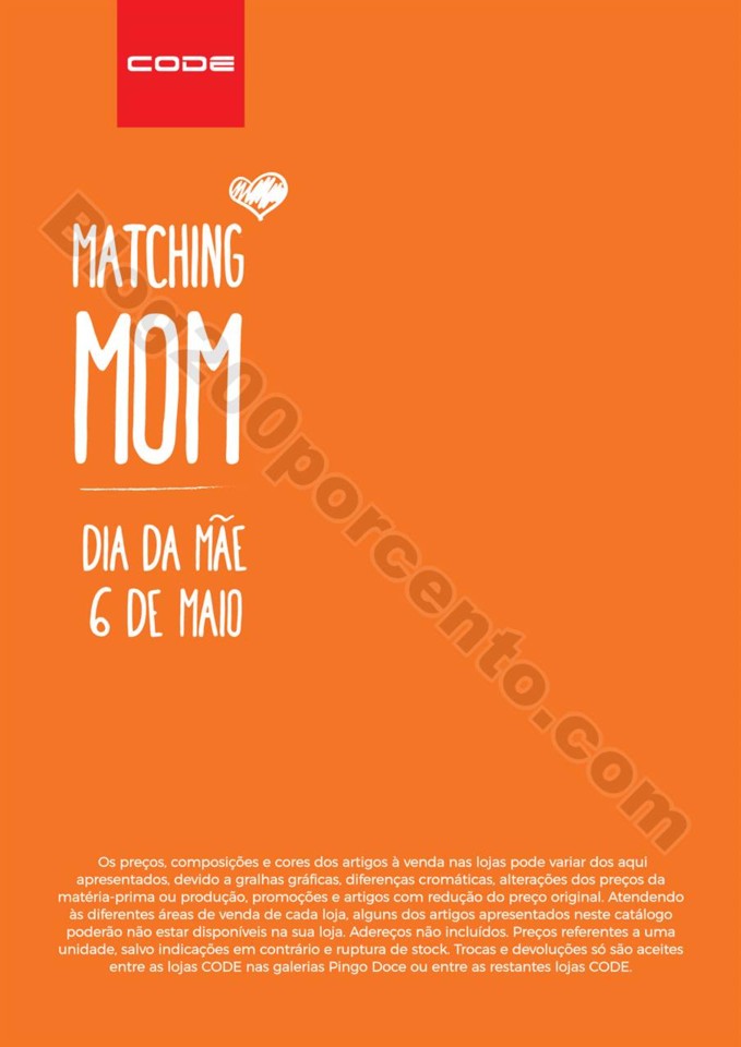 Antevisão Folheto CODE - PINGO DOCE Dia da mãe 