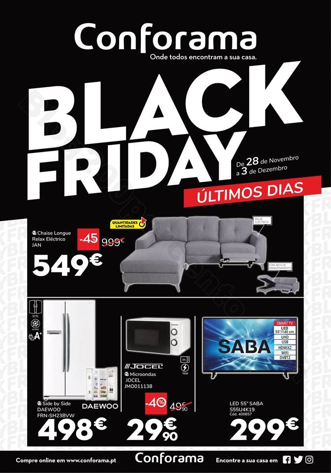 black Friday CONFORAMA 28 novembro a 3 dezembro_00