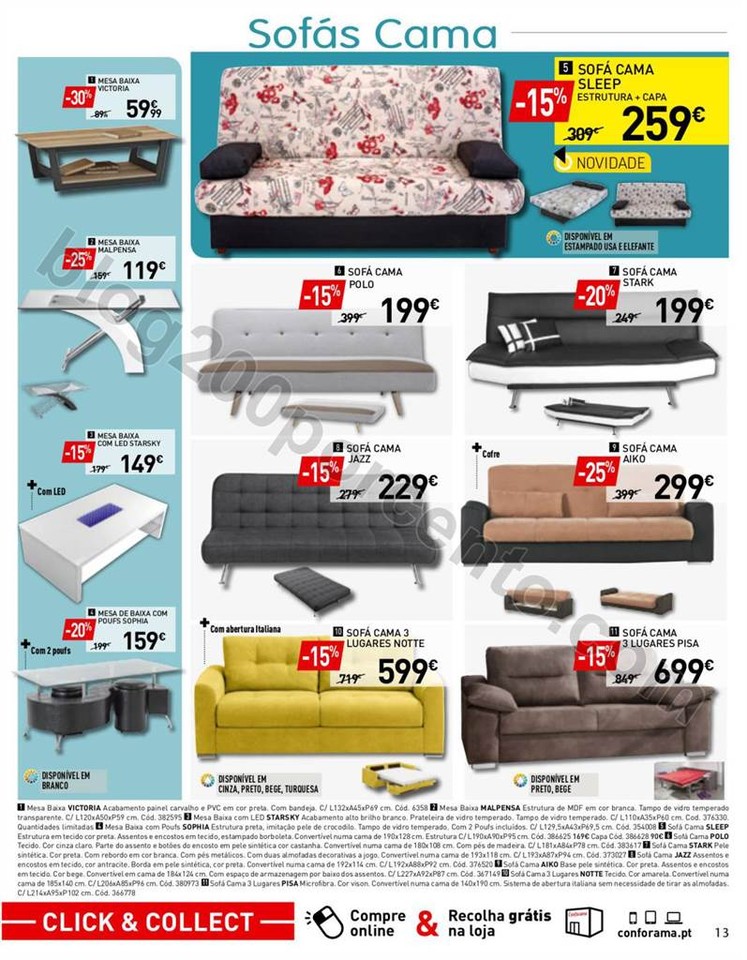 Novo FOlheto CONFORAMA Promoções de 8 a 29 junho