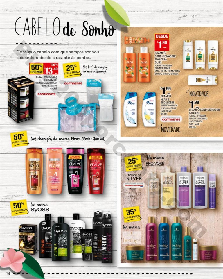 Antevisão Folheto CONTINENTE Beleza verão promo
