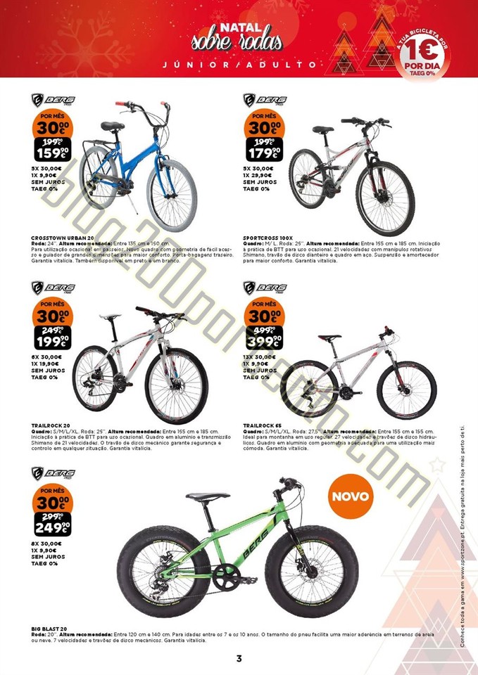 Antevisão Folheto SPORT ZONE Natal promoções de