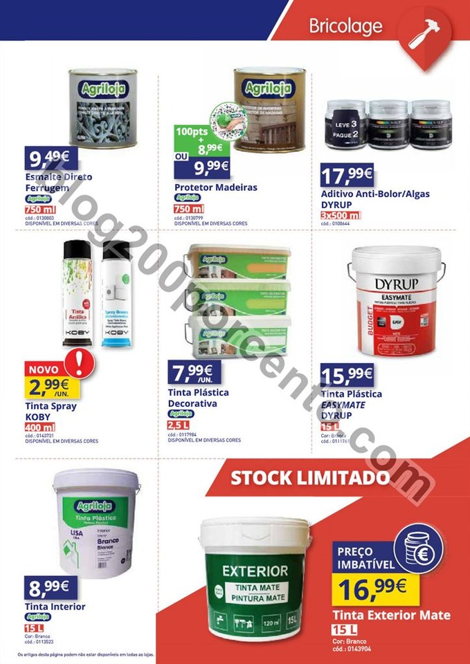 Antevisão Folheto AGRILOJA Promoções de 3 a 31 