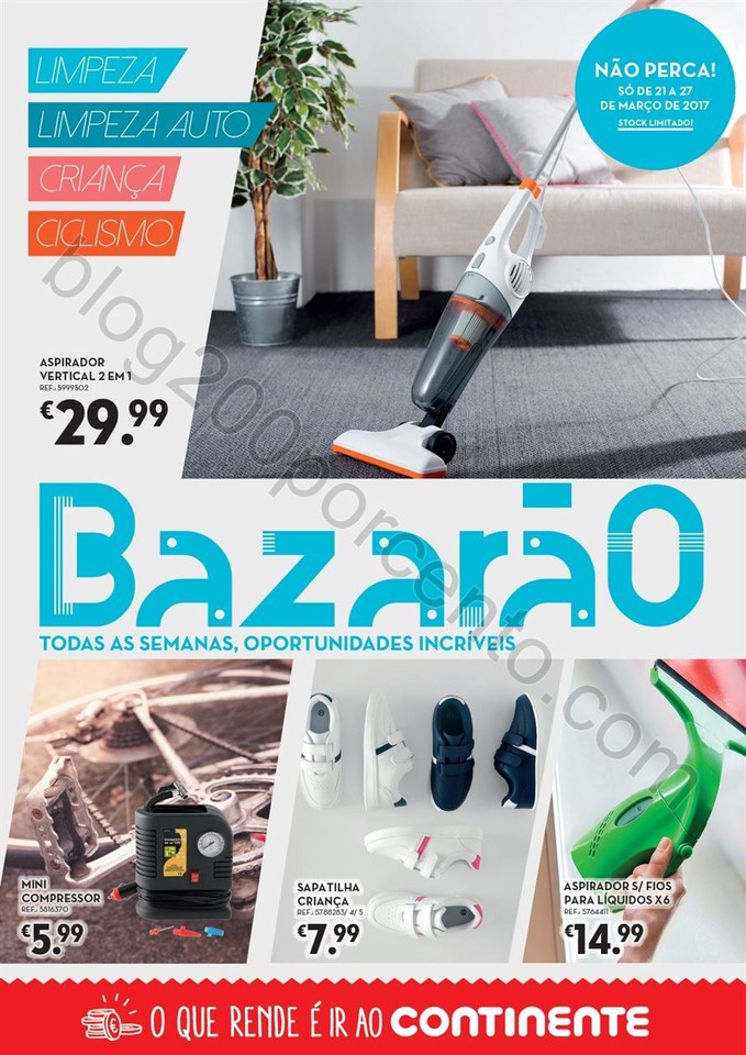 Antevisão Folheto CONTINENTE Bazarão Promoções