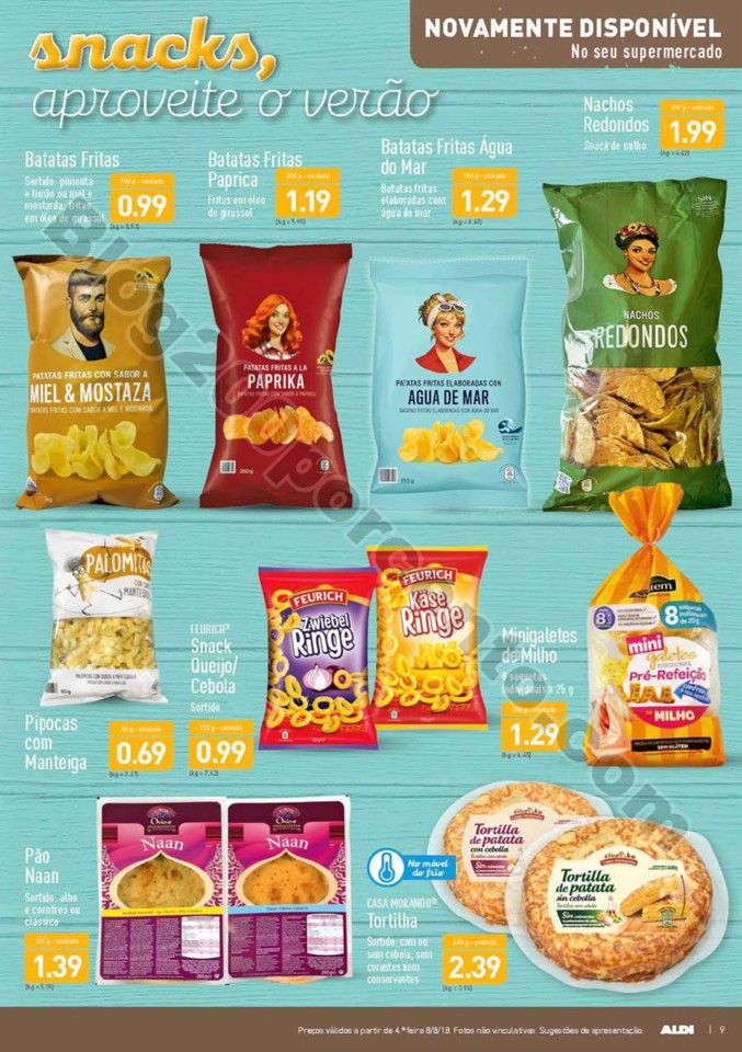 Antevisão Folheto ALDI Promoções a partir de 8 