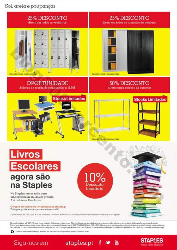 Antevisão Folheto STAPLES Promoções de 3 a 11 j
