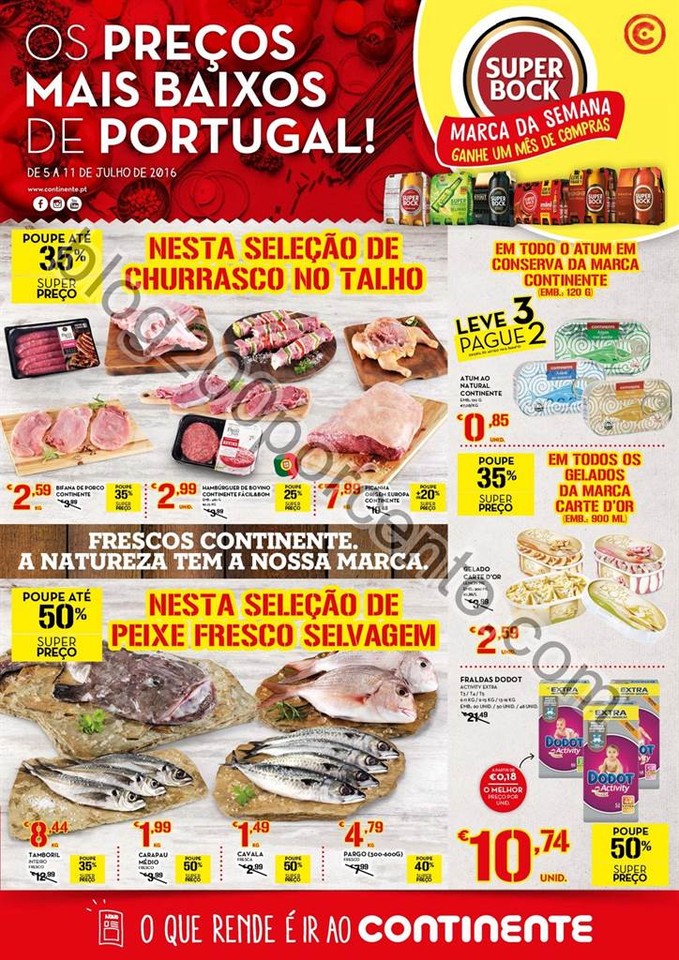 Antevisão Folheto CONTINENTE Promoções de 5 a 1