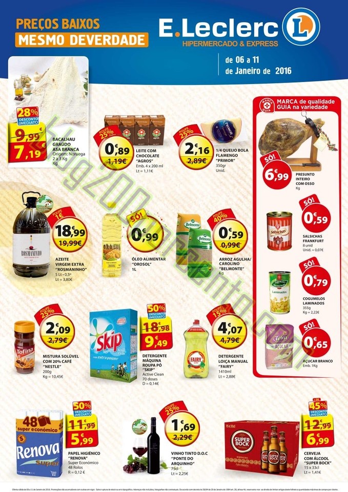 Novo Folheto E-LECLERC Chaves Extra até 11 janeir