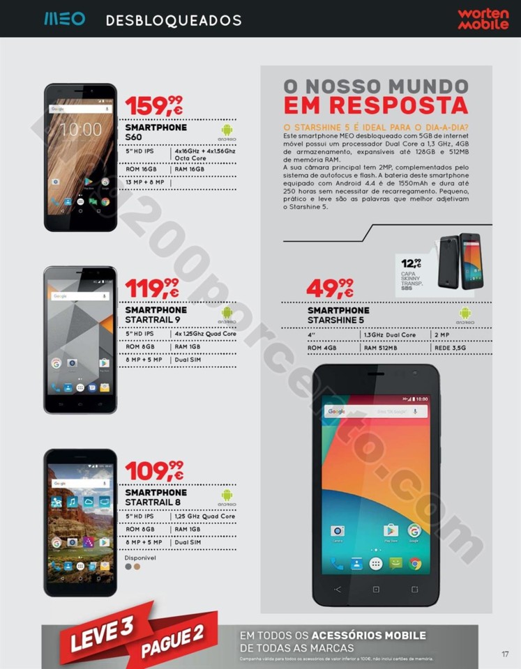 Antevisão Folheto WORTEN Mobile Promoções de 15