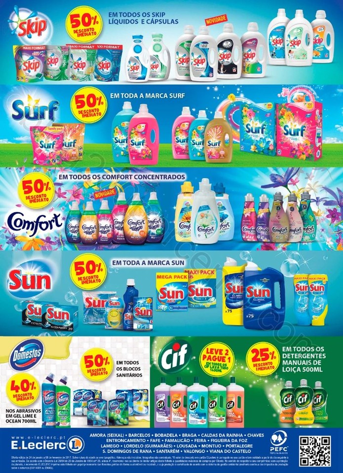 Novo Folheto E-LECLERC Extra promoções de 24 jan