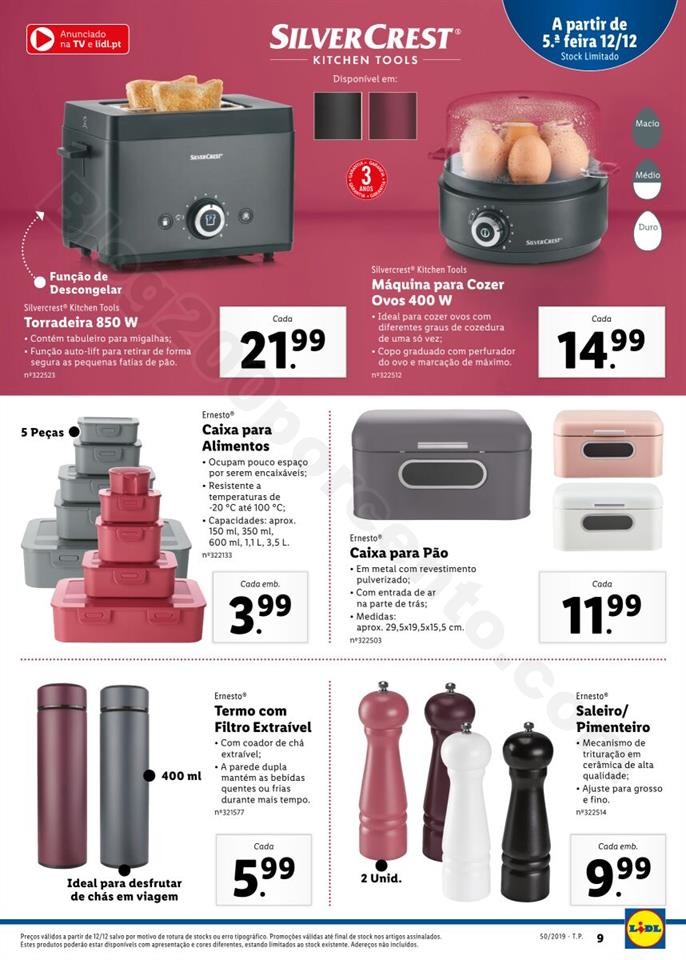 Antevisão Folheto LIDL Promoções a partir de 9 