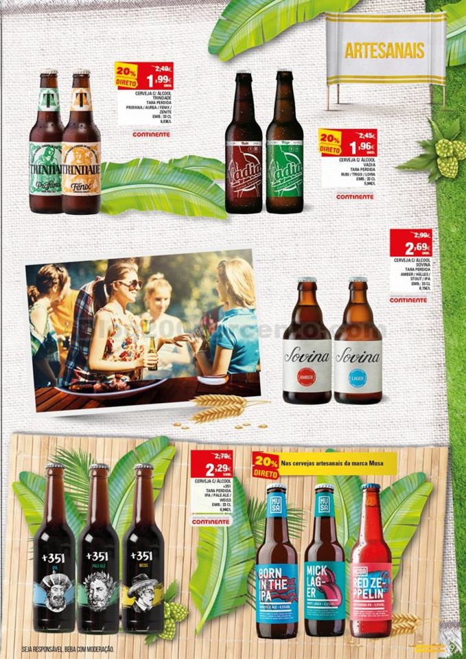 continente cervejas e mariscos promoções de 9 a 