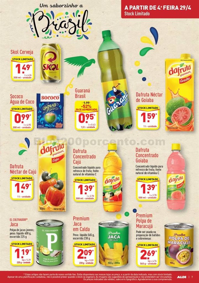 Antevisão Folheto ALDI Promoções de 29 abril a 