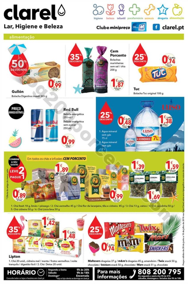 Antevisão Folheto CLAREL Promoções de 28 junho 