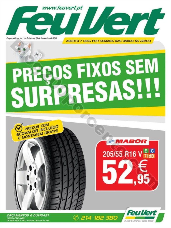 Antevisão Folheto FEU VERT Promoções de 1 outub