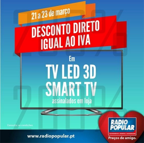 Desconto directo igual ao IVA | RÁDIO POPULAR | de 21 a 23 março