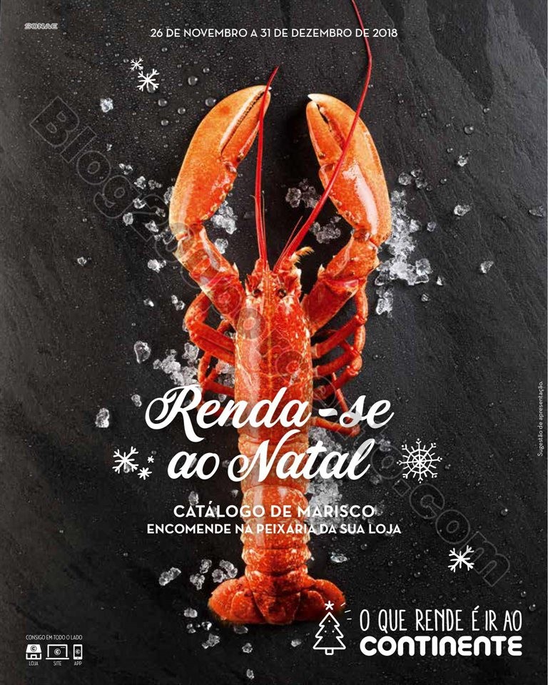 Antevisão Mariscoa CONTINENTE 26 novembro a 31 de