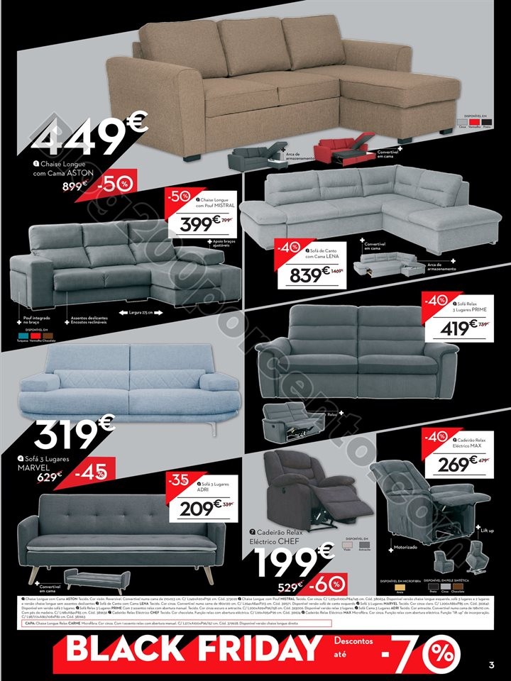 Antevisão Folheto CONFORAMA Black Friday - 22 nov