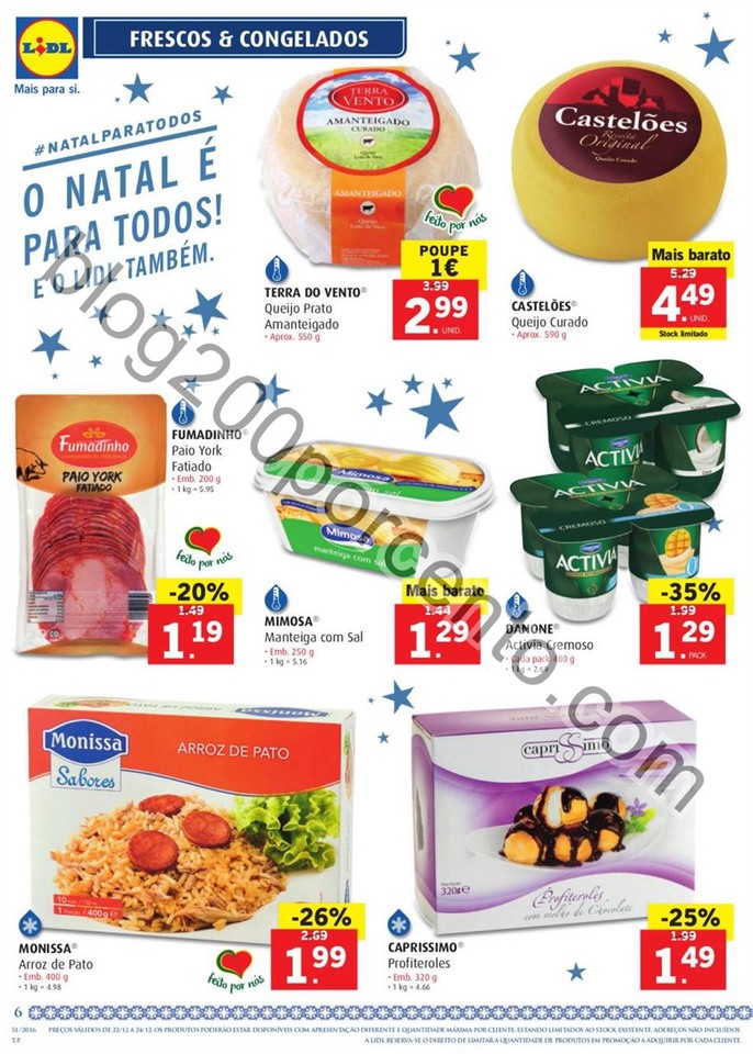 Antevisão Folheto LIDL Promoções de 22 a 28 dez