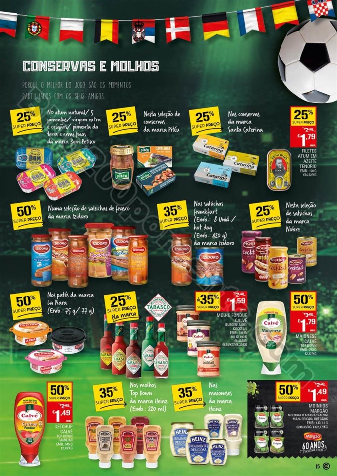 Antevisão Folheto CONTINENTE Cervejas e mariscos 