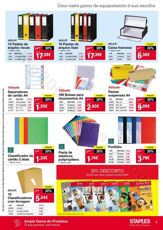 Antevisão Folheto STAPLES promoções de 2 a 10 o