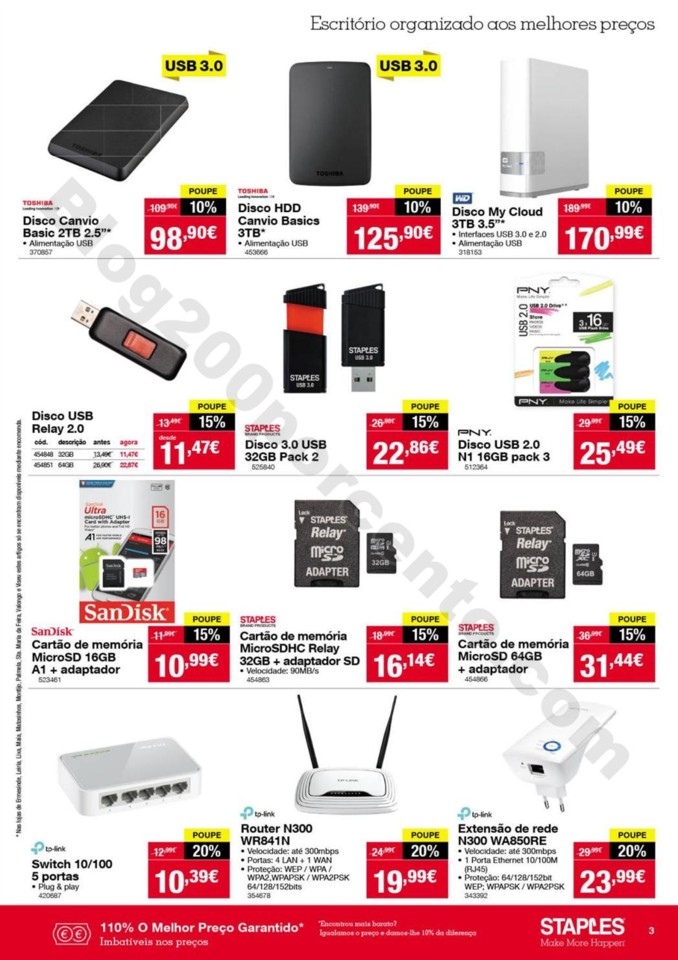 Antevisão Folheto STAPLES Promoções de 21 a 28 