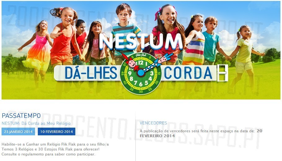 Passatempo | NESTLÉ | ganha relógios e estojos Flik Flak