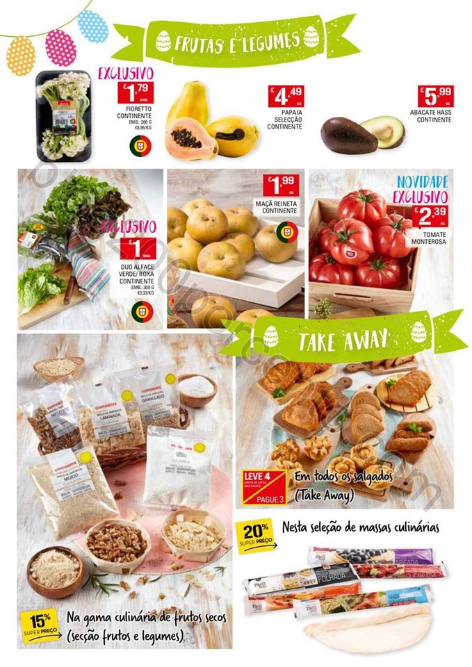 Antevisão Folheto CONTINENTE Extra Páscoa promo