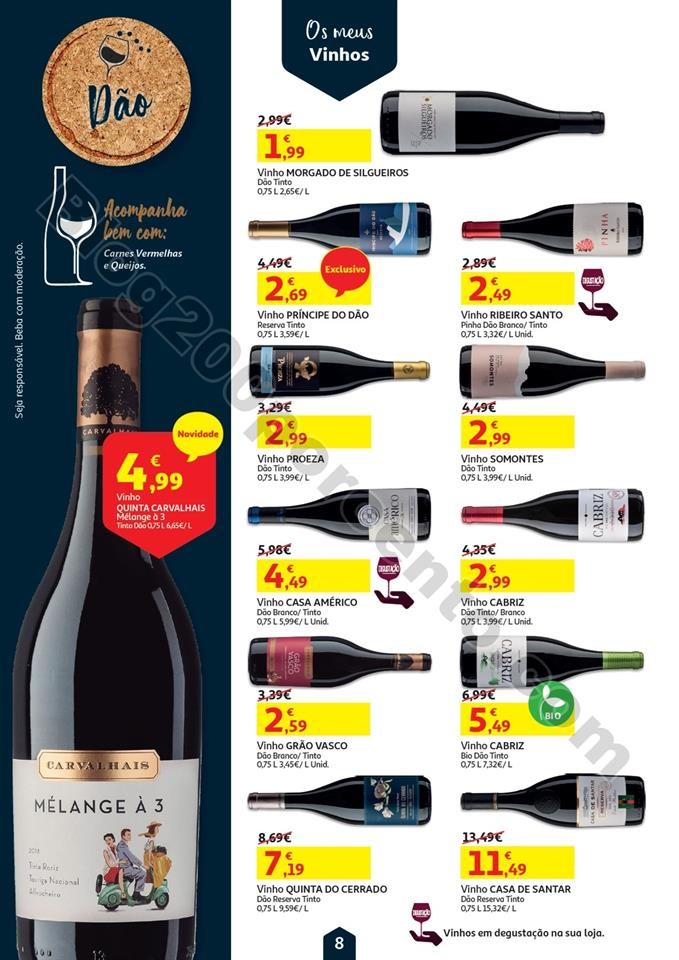 Antevisão Folheto AUCHAN Vinhos e Sabores Promoç