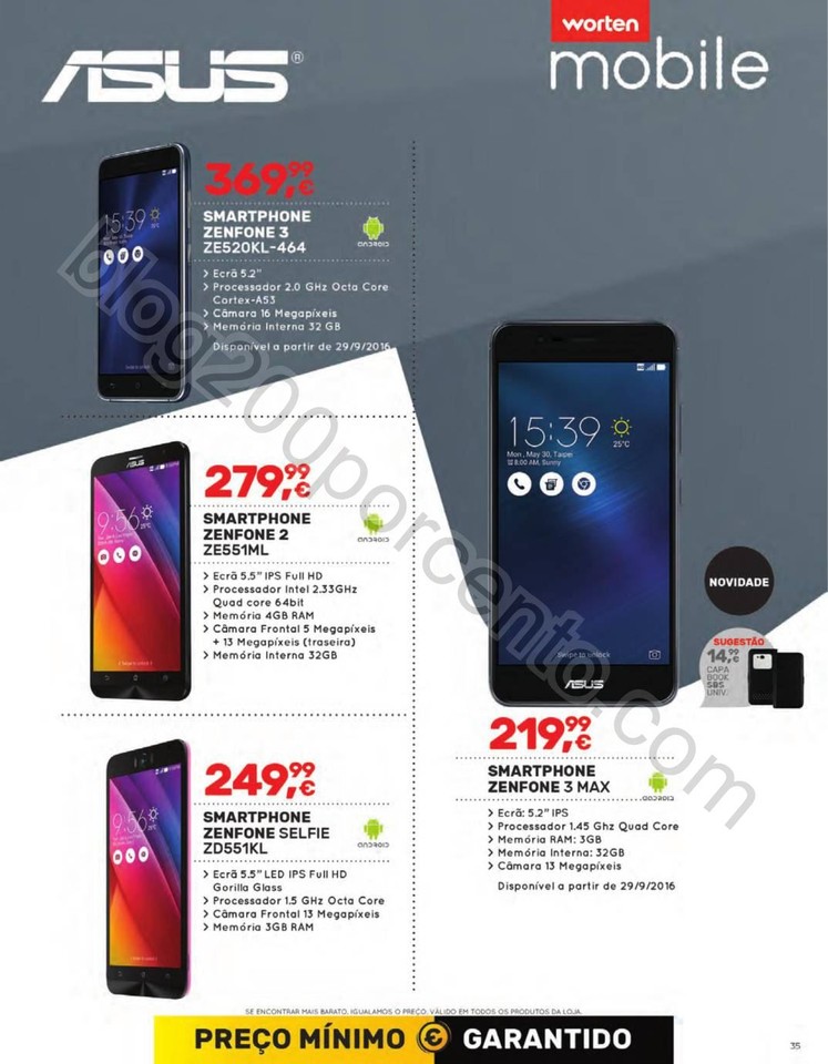 Antevisão Folheto WORTEN Mobile Promoções de 15