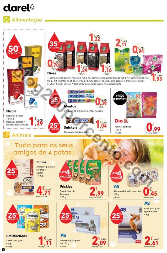 Antevisão Folheto CLAREL promoções de 5 a 18 ma