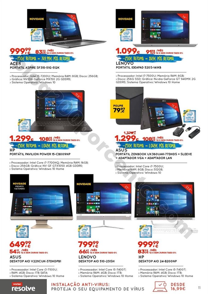 Antevisão Folheto WORTEN Regresso às aulas de 31