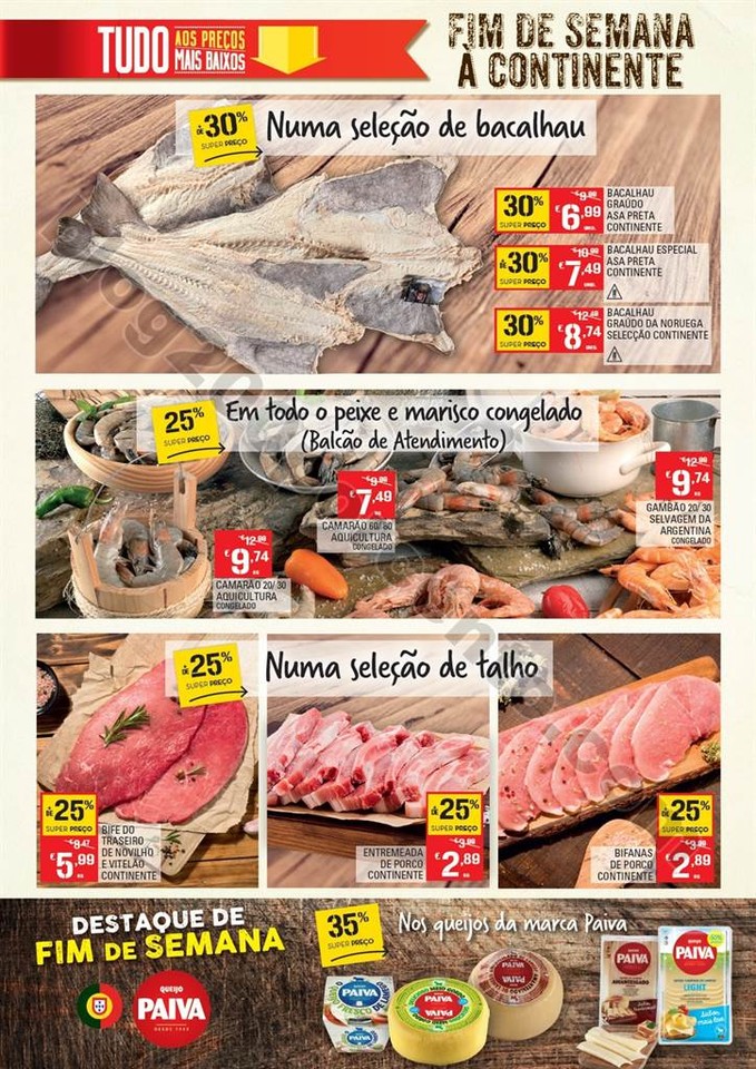 Antevisão Folheto CONTINENTE Fim de semana promo