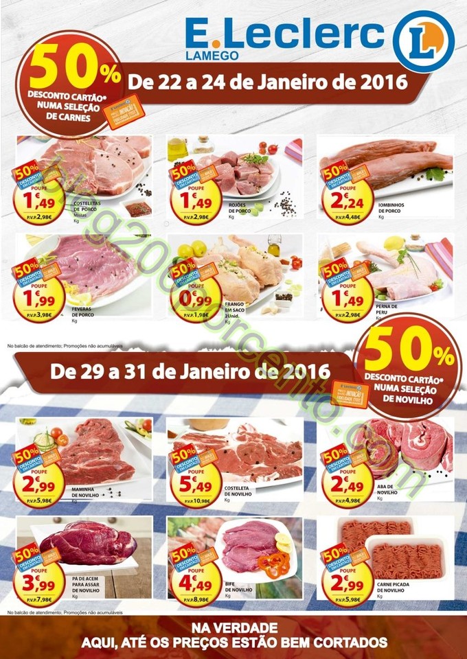 Antevisão Folheto E-LECLERC Lamego de 22 a 31 jan