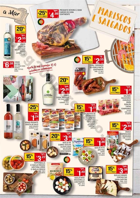 Antevisão Folheto CONTINENTE Mariscos e Cervejas 