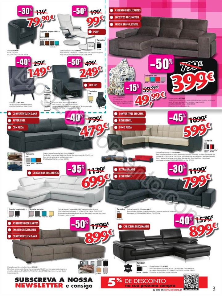 Novo Folheto CONFORAMA promoções de 8 a 29 setem