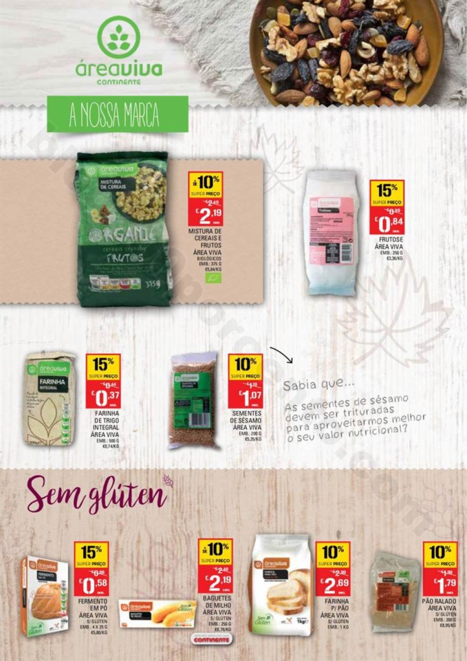 Antevisão Folheto CONTINENTE Área viva promoçõ