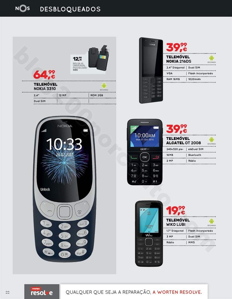 Antevisão Folheto WORTEN Mobile Promoções de 9 