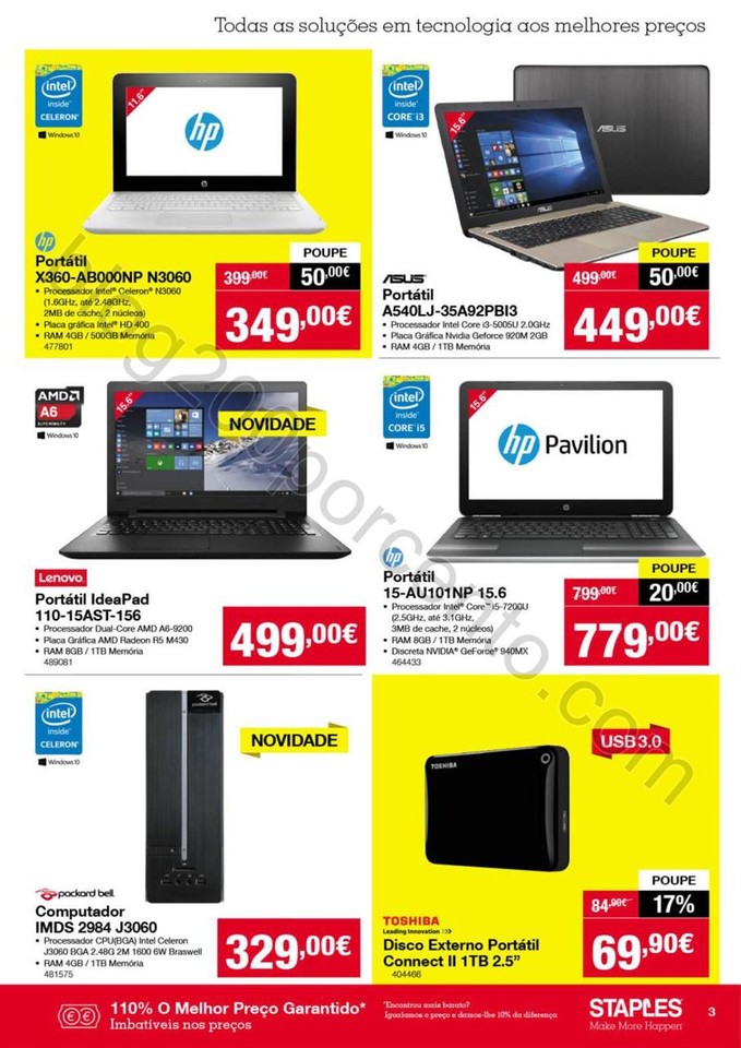 Antevisão Folheto STAPLES Promoções de 31 maio 