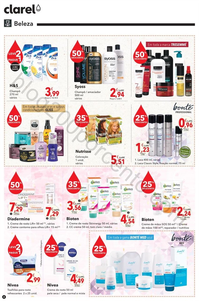 Antevisão Folheto CLAREL Bebé promoções de 12 