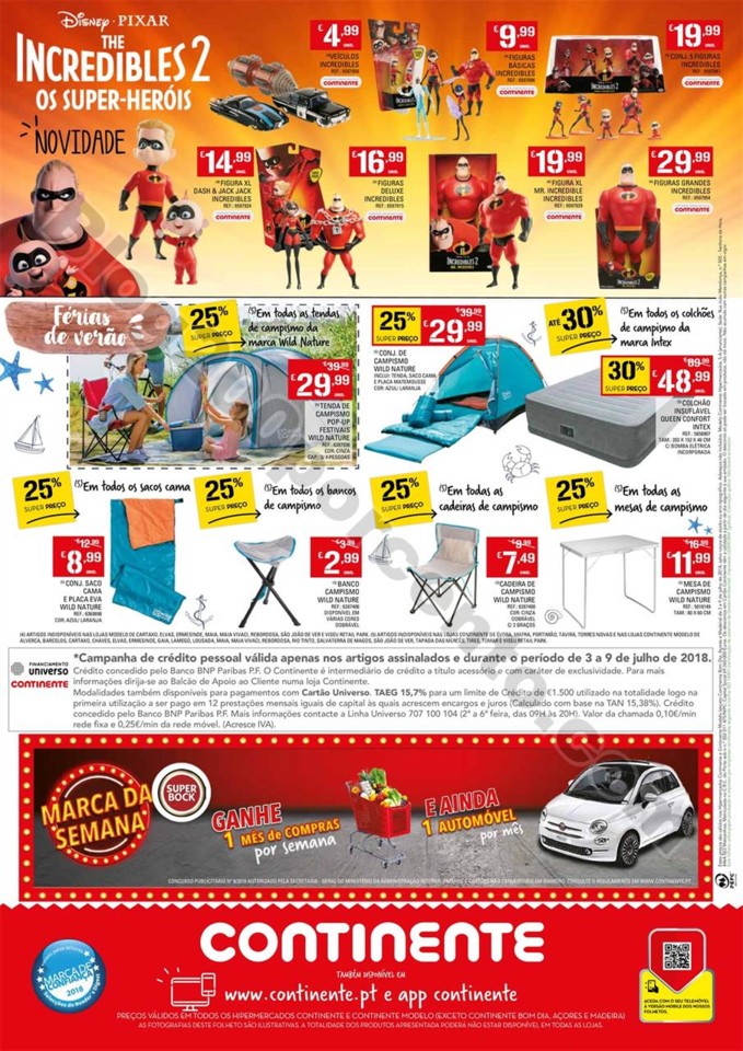 Antevisão Folheto CONTINENTE promoções de 3 a 9